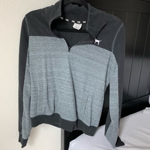 PINK quarter zip pull over